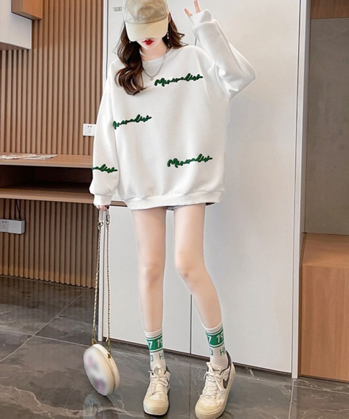 Miniministore(ミニミニストア)の「スウェット トレーナー ビッグシルエット(スウェット・レディース・ホワイト/ブラック/グレー・2XL)」の16枚目の写真