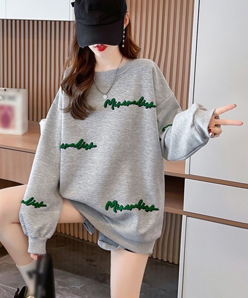 Miniministore(ミニミニストア)の「スウェット トレーナー ビッグシルエット(スウェット・レディース・ホワイト/ブラック/グレー・2XL)」の22枚目の写真