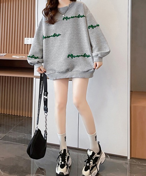 Miniministore(ミニミニストア)の「スウェット トレーナー ビッグシルエット(スウェット・レディース・ホワイト/ブラック/グレー・2XL)」の8枚目の写真