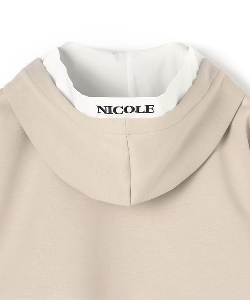 NICOLE white(ニコルホワイト)の「フルZIPパーカー/ダンボールポンチ(パーカー・レディース・ブラック/ベージュ/オフホワイト・FREE)」の19枚目の写真