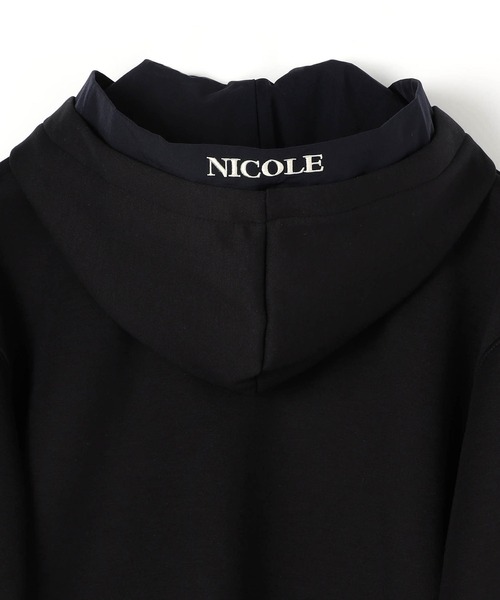 NICOLE white(ニコルホワイト)の「フルZIPパーカー/ダンボールポンチ(パーカー・レディース・ブラック/ベージュ/オフホワイト・FREE)」の12枚目の写真