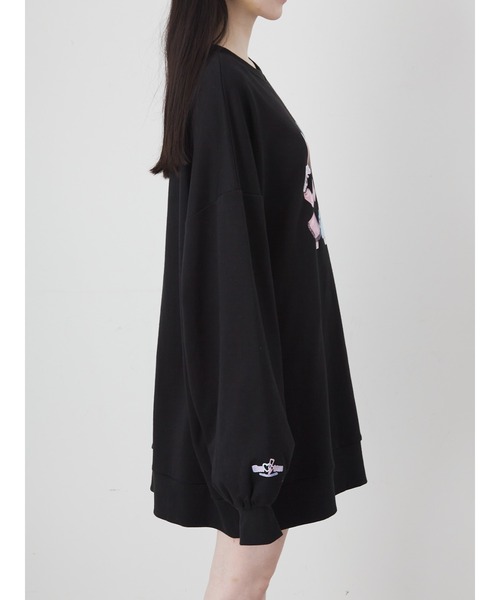 Jamie エーエヌケー（ジェイミーエーエヌケー）の「EMOSIAHイラストプルオーバー（Tシャツ/カットソー・レディース・ピンク/ブラック/ブルー/ホワイト・M）」の12枚目の写真