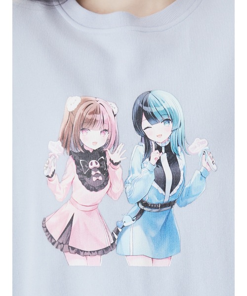 Jamie エーエヌケー（ジェイミーエーエヌケー）の「EMOSIAHイラストプルオーバー（Tシャツ/カットソー・レディース・ピンク/ブラック/ブルー/ホワイト・M）」の16枚目の写真