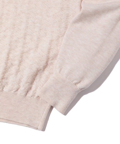 MEN'S BIGI（メンズビギ）の「ランダムヘリンボン編み12Gジャカードニット（ニット/セーター・メンズ・ブラック/オフホワイト/グレー/グリーン系その他・03/01/02）」の14枚目の写真