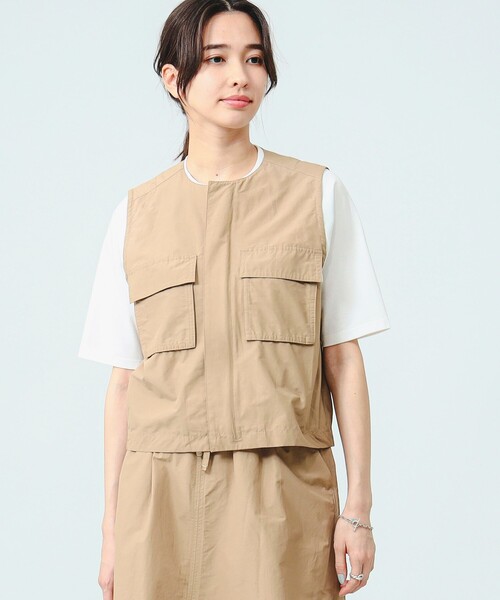 新品未使用タグ付き　ビームス レディースベスト フェイク ファー ベスト（S～M）｜ビーミングライフストアバイビームス