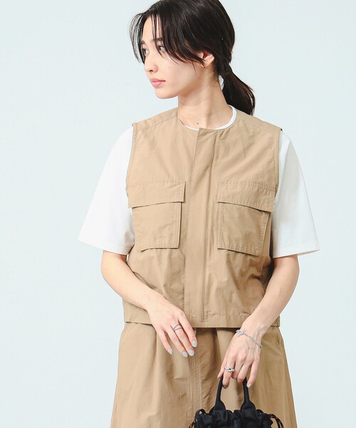 B:MING by BEAMS(ビーミングバイビームス)の「B:MING by BEAMS / 撥水 ミリタリー ベスト(ベスト・レディース・ブラウン系その他/ブラック・MEDIUM/SMALL)」の16枚目の写真