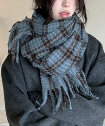 インポート マフラー ブルー モヘア チェック フランス製 チェックマフラー – BLAUBLITZ AKITA ONLINE STORE