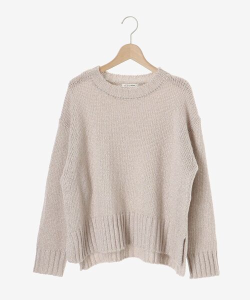 le.coeur blanc（ルクールブラン）の「ラメワイドシルエットクルーネックニット（ニット/セーター・レディース・ピンクベージュ/ベージュ・38）」の18枚目の写真