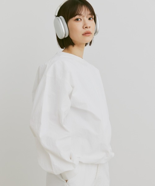 flaner(フラネ)の「Loose nylon pullover / ルーズナイロンプルオーバー(その他トップス・レディース・ネイビー/ブラック/ホワイト・LARGE/MEDIUM)」の6枚目の写真