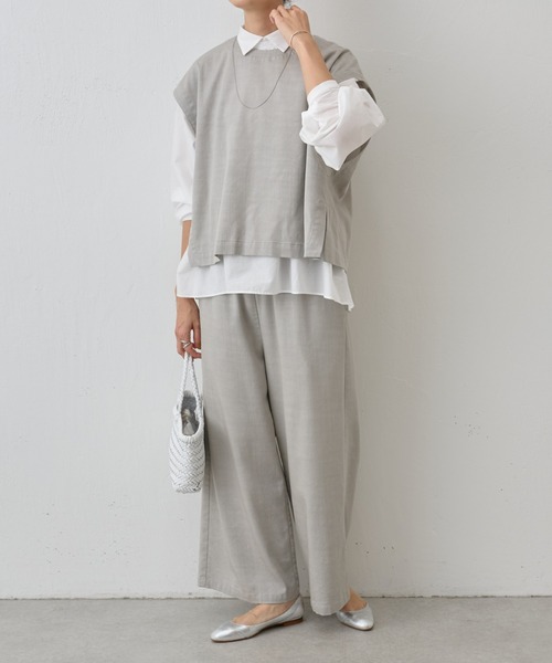 BEARDSLEY(ビアズリー)の「ショートベスト(ベスト・レディース・インディゴブルー/ライトグレー/アイボリー/ブラック・FREE/S)」の13枚目の写真