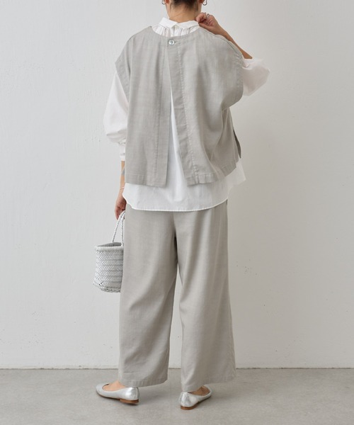 BEARDSLEY(ビアズリー)の「ショートベスト(ベスト・レディース・インディゴブルー/ライトグレー/アイボリー/ブラック・FREE/S)」の14枚目の写真