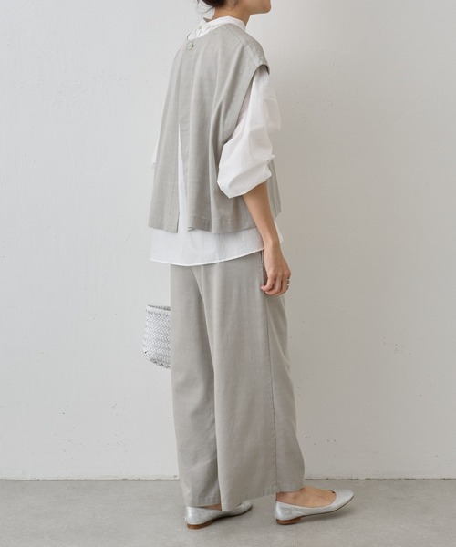 BEARDSLEY(ビアズリー)の「ショートベスト(ベスト・レディース・インディゴブルー/ライトグレー/アイボリー/ブラック・FREE/S)」の15枚目の写真