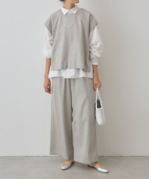 BEARDSLEY(ビアズリー)の「ショートベスト(ベスト・レディース・インディゴブルー/ライトグレー/アイボリー/ブラック・FREE/S)」の16枚目の写真