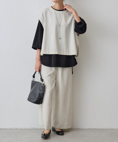 BEARDSLEY(ビアズリー)の「ショートベスト(ベスト・レディース・インディゴブルー/ライトグレー/アイボリー/ブラック・FREE/S)」の17枚目の写真