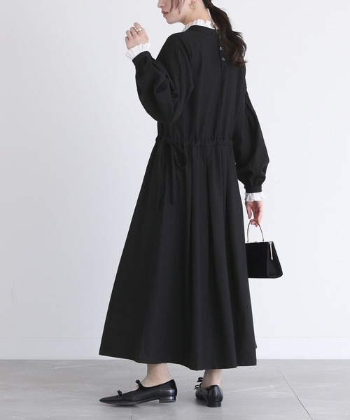 セール】『ピンタックリネン混ワンピース』（ワンピース）｜somari