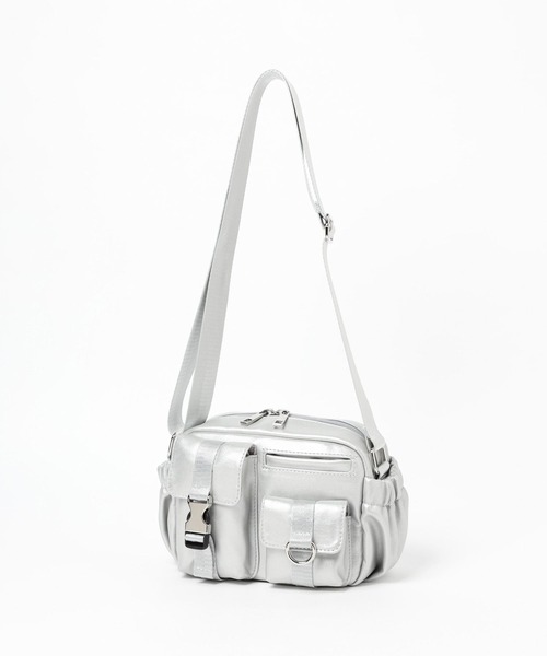 LAKOLE（ラコレ）の「スクエアポケットミニショルダーバッグ / 995563（ショルダーバッグ・レディース・シルバー/オフホワイト/ブラック・FREE）」の6枚目の写真