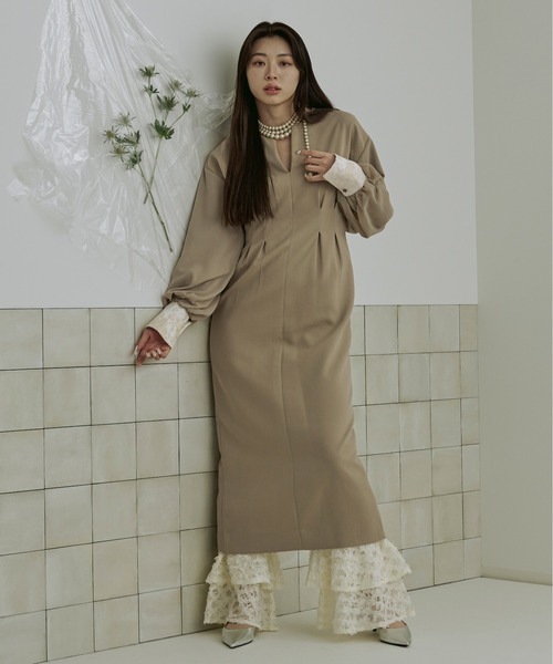 Ezick（エジック）の「Bouquet tiered 2way インナーパンツ（その他パンツ・レディース・ホワイト/ブラック・FREE）」の9枚目の写真