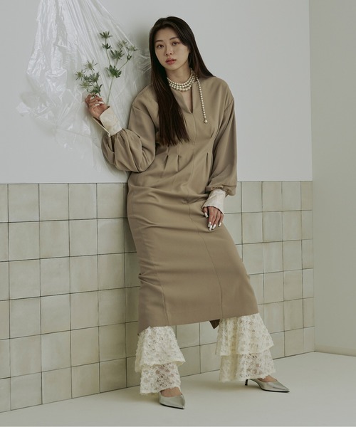 Ezick（エジック）の「Bouquet tiered 2way インナーパンツ（その他パンツ・レディース・ホワイト/ブラック・FREE）」の10枚目の写真