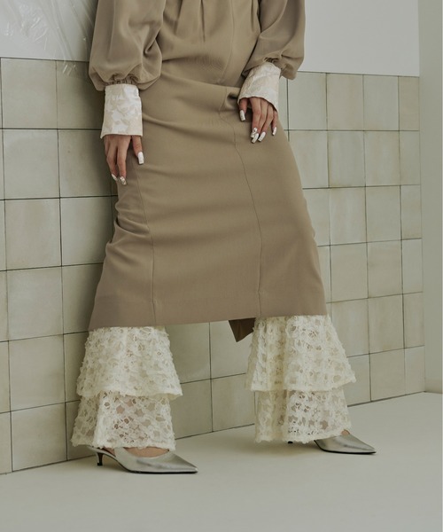 Ezick（エジック）の「Bouquet tiered 2way インナーパンツ（その他パンツ・レディース・ホワイト/ブラック・FREE）」の13枚目の写真