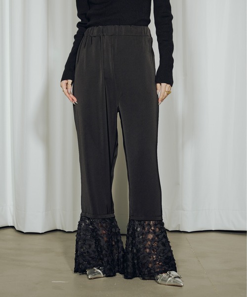 Ezick（エジック）の「Bouquet tiered 2way インナーパンツ（その他パンツ・レディース・ホワイト/ブラック・FREE）」の3枚目の写真