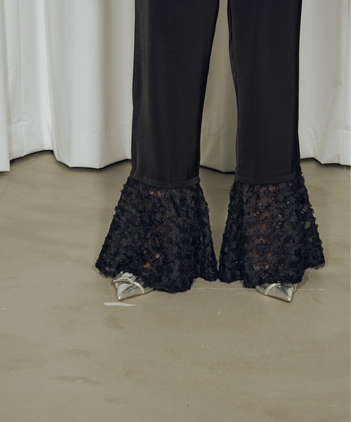 Ezick（エジック）の「Bouquet tiered 2way インナーパンツ（その他パンツ・レディース・ホワイト/ブラック・FREE）」の6枚目の写真