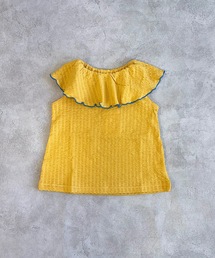 HOGAN RANCH WEAR | ニットサッカーフリルカラーノースリーブカットソー（80～140cm）(Tシャツ/カットソー)