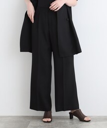 ◆【洗える/UVケア/吸水速乾/SETUP可能】リネンライク ワイドパンツ