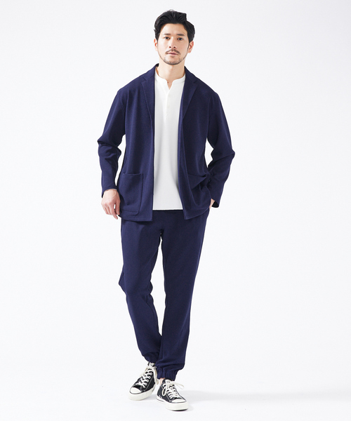 ABAHOUSE(アバハウス)の「【セットアップ対応】ハイストレッチ ジョーゼット ジョガーパンツ(その他パンツ・メンズ・ライトベージュ/グレイッシュベージュ/ネイビー・44/46/48)」の4枚目の写真