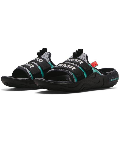 UNDER ARMOUR（アンダーアーマー）の「UAアルファ スライド（サンダル/メンズ/レディース）（サンダル・レディース・ホワイト×ネイビー・27.0cm/26.0cm/28.0cm/25.0cm）」の3枚目の写真