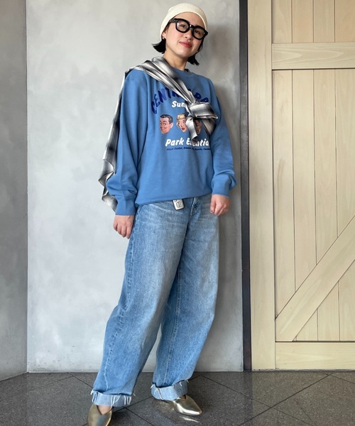 RODEO CROWNS WIDE BOWL(ロデオクラウンズワイドボウル)の「ワイドルーズデニム(デニムパンツ・レディース・ライトブルー/ブラック・SMALL/MEDIUM)」の21枚目の写真