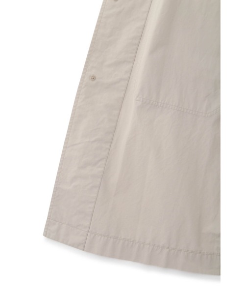 MHL.（エムエイチエル）の「PROOFED COTTON POPLIN（ステンカラーコート・メンズ・ブラック/グリーン・SMALL/MEDIUM/LARGE）」の7枚目の写真