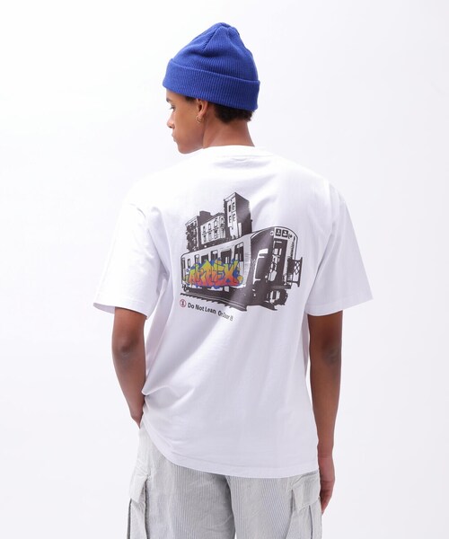 AVIREX（アヴィレックス）の「TRAIN GRAFFITI AVIREX T-SHIRT / トレイン グラフィティ アヴィレックス Tシャツ / AVIREX（Tシャツ/カットソー・メンズ・ブラック/ホワイト・MEDIUM/LARGE/X-LARGE/XX-LARGE）」の19枚目の写真
