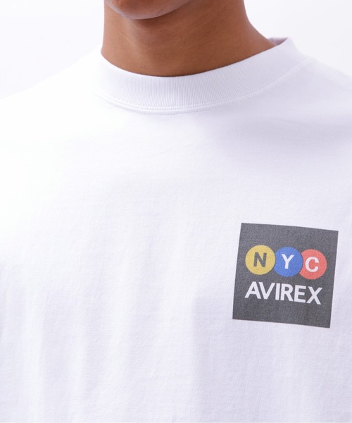 AVIREX（アヴィレックス）の「TRAIN GRAFFITI AVIREX T-SHIRT / トレイン グラフィティ アヴィレックス Tシャツ / AVIREX（Tシャツ/カットソー・メンズ・ブラック/ホワイト・MEDIUM/LARGE/X-LARGE/XX-LARGE）」の9枚目の写真
