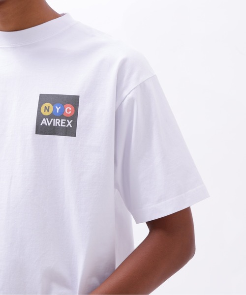 AVIREX（アヴィレックス）の「TRAIN GRAFFITI AVIREX T-SHIRT / トレイン グラフィティ アヴィレックス Tシャツ / AVIREX（Tシャツ/カットソー・メンズ・ブラック/ホワイト・MEDIUM/LARGE/X-LARGE/XX-LARGE）」の8枚目の写真