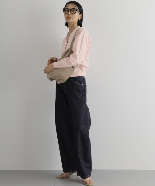 BARNYARDSTORM(バンヤードストーム)の「BARNYARDSTORM / ウエストシェイプニット(ニット/セーター・レディース・ピンク/ブラック/ホワイト・0/1)」の20枚目の写真