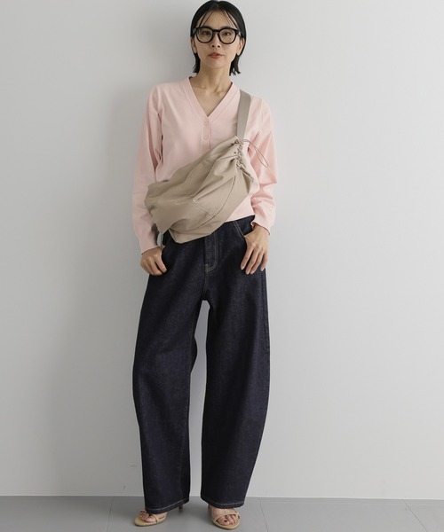 BARNYARDSTORM(バンヤードストーム)の「BARNYARDSTORM / ウエストシェイプニット(ニット/セーター・レディース・ピンク/ブラック/ホワイト・0/1)」の21枚目の写真