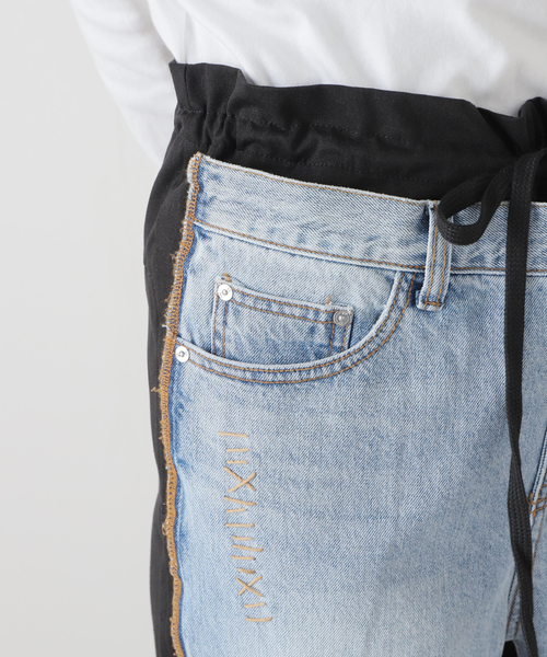 OPEN Yy(オープンワイワイ)の「【OPEN YY / オープンワイワイ】YY STICH FRONT JEAN COTTON PANTS(その他パンツ・レディース・ブラック・SMALL)」の10枚目の写真