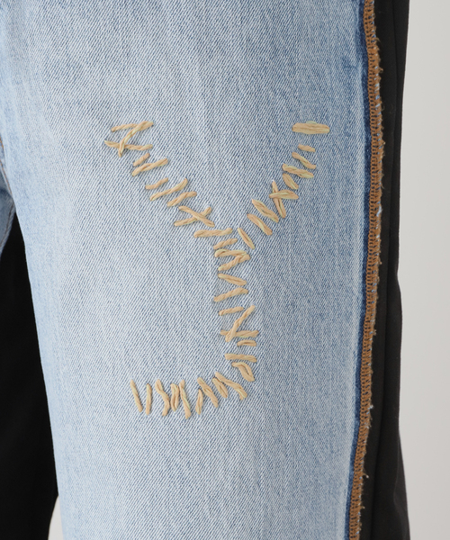 OPEN Yy(オープンワイワイ)の「【OPEN YY / オープンワイワイ】YY STICH FRONT JEAN COTTON PANTS(その他パンツ・レディース・ブラック・SMALL)」の13枚目の写真