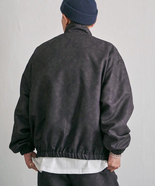 【セール】総柄ワイド トラックトップジャケット /セットアップ可能（ブルゾン）｜NO NEED（ノーニード）