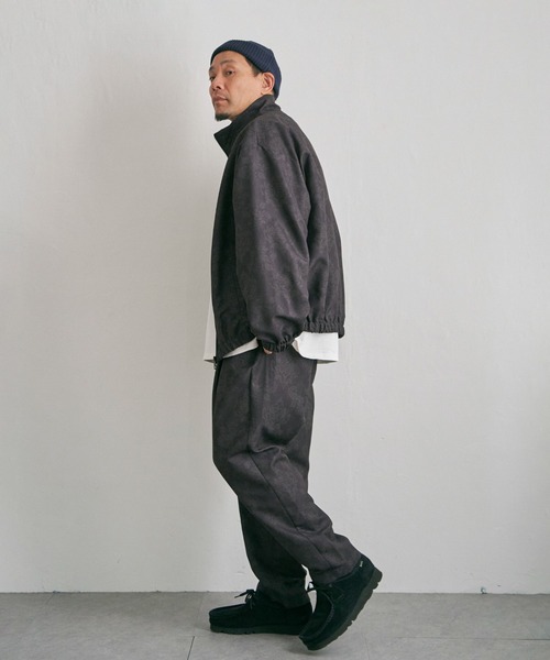 セール】総柄ワイド トラックトップジャケット /セットアップ可能