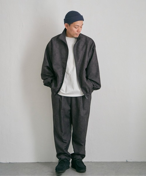 セール】総柄ワイド トラックトップジャケット /セットアップ可能