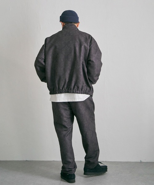 【セール】総柄ワイド トラックトップジャケット /セットアップ可能（ブルゾン）｜NO NEED（ノーニード）