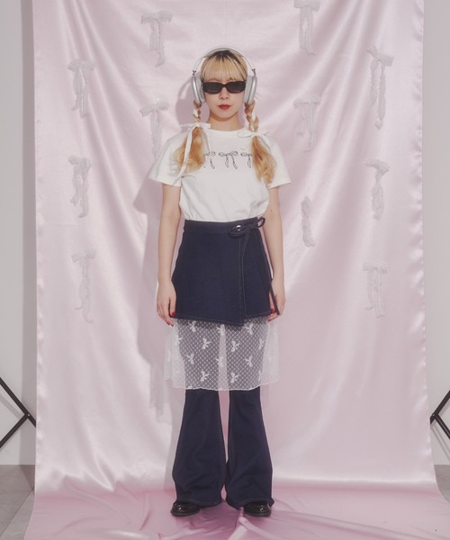 WC（ダブル シー）の「【 EC限定 】スカートSET 3WAYフレアデニム（デニムパンツ・レディース・ブルー系・FREE）」の2枚目の写真