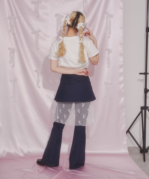 WC（ダブル シー）の「【 EC限定 】スカートSET 3WAYフレアデニム（デニムパンツ・レディース・ブルー系・FREE）」の4枚目の写真