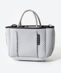 ステートオブエスケープ ホワイト 紐グレー トートバッグ ポーチ付き