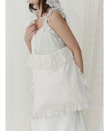 merry jenny | flowerレースフリルトート(トートバッグ)