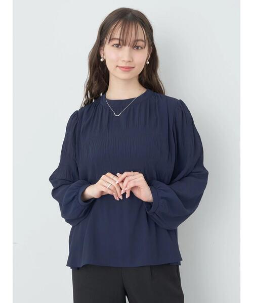 earth music&ecology(アースミュージックアンドエコロジー)の「マジョリカプリーツブラウス(シャツ/ブラウス・レディース・アイボリー/ピンク/ミント/ネイビー/ドット・FREE)」の20枚目の写真