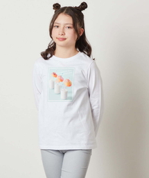 a.v.v（アーヴェヴェ）の「[100-130]フォトプリントロンＴ（Tシャツ/カットソー・キッズ）」