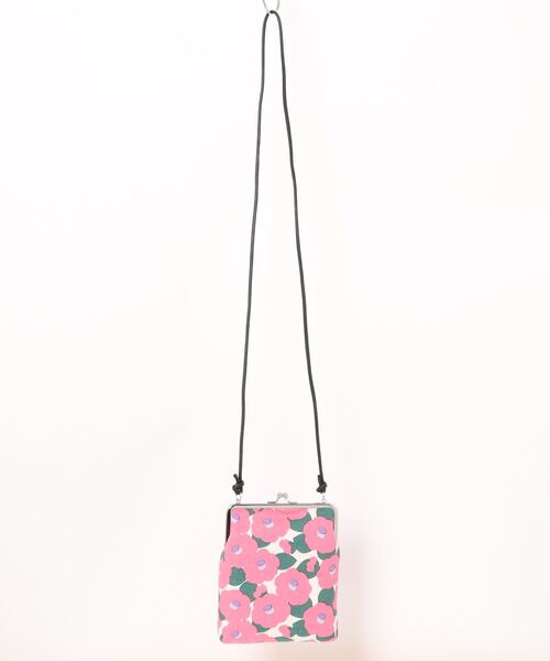 倭物やカヤ（ワモノヤカヤ）の「【倭物やカヤ】帆布堂 花衣がま口ショルダーバッグ（ショルダーバッグ・レディース・ピンク/オレンジ/レッド・FREE）」の2枚目の写真