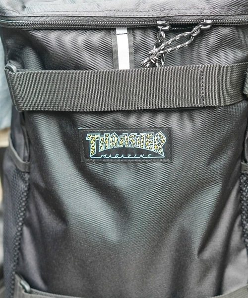THRASHER（スラッシャー）の「BENCHMARK BACKPACK BOX KIDS 20L/スラッシャーキッズ撥水加工スクエアデザインバッグパックリュックサック（バックパック/リュック・キッズ・ブラック×ホワイト/ブラック系その他2/ブラック×イエロー・FREE）」の17枚目の写真